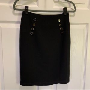 Forever 21 Black Fully Lined Pencil Skirt Size S